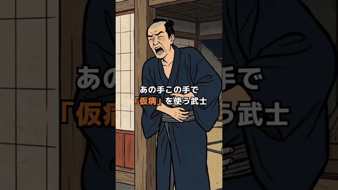 【ズル休み】どうしても働きたくない!あの手この手で「仮病」を使う江戸の武士の1日
