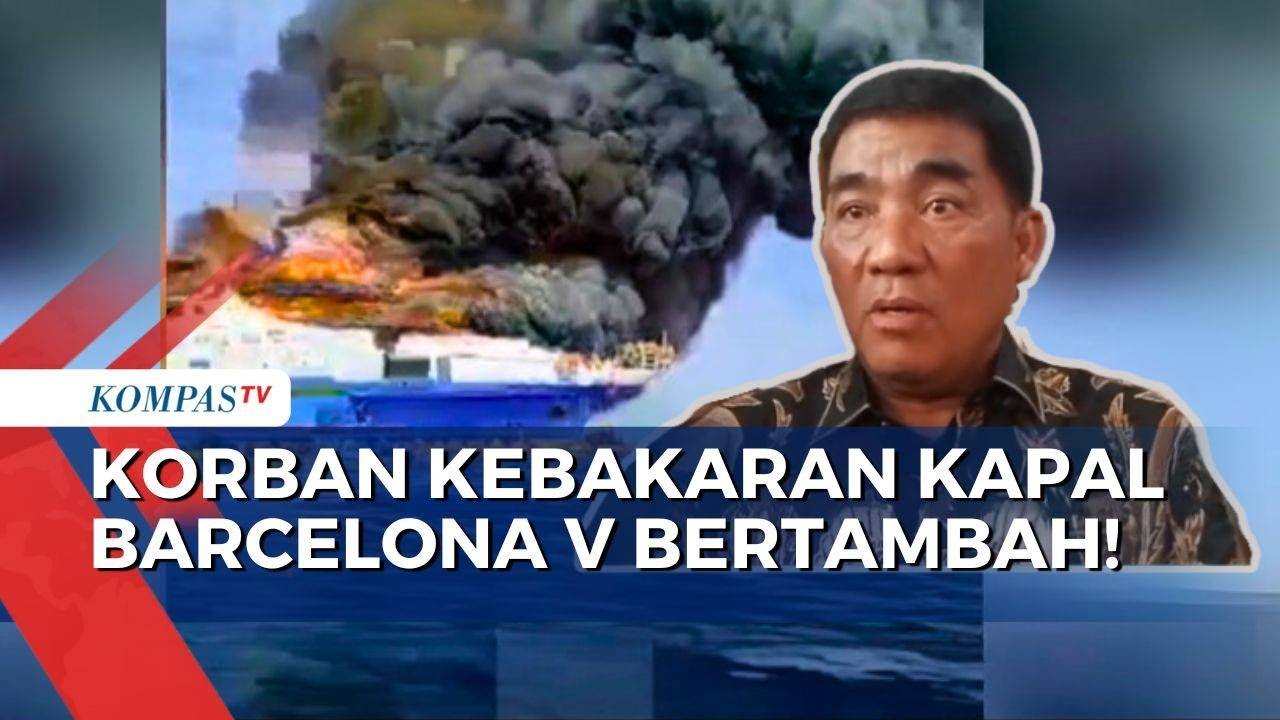 Terbaru, 5 Orang Tewas saat Kebakaran Kapal Barcelona V Terbakar di Perairan Sulawesi Utara