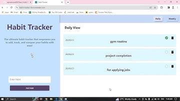 React-Habit-Tracker | Coding Ninjas Skill Test