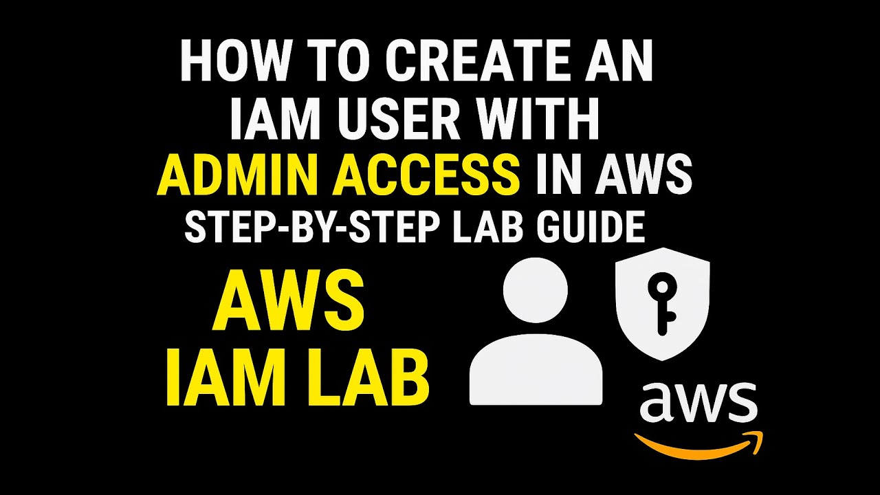 How to Create an IAM User with Admin Access in AWS | Step-by-Step Lab ...