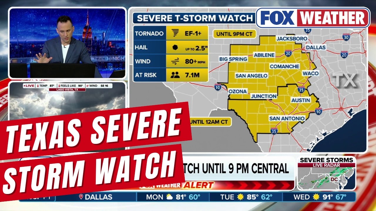 Round Of Severe Storms With Large Hail Slam Texas, Millions Across ...
