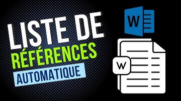 Comment insérer une liste de référence automatiquement sur Word