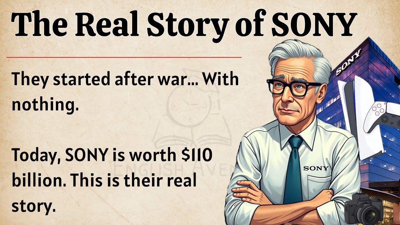 The Real Story of Sony || Learn English Through Story Level 3 🔥|| Improve Your English Fluency ✅️