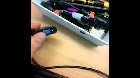How to connect a hdmi to vga cable to projector