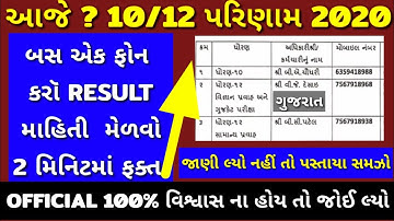 std 10 result date 2020 - Gseb std 12 result 2020 - commerce - gseb dhoran 10/12 result 2020 - GSEB