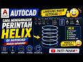HELIX AutoCAD untuk Pemula! Cara Membuat Ulir & Spiral dengan Mudah