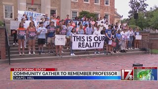 UNC-Chapel Hill community gathers to remember professor killed in campus shooting