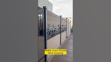 Don‘t build cement Garden Fence! Use Aluminium post+WPC Panels #privacyfence #BESTOO