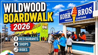 Walking the Wildwood Boardwalk 2026 | Restaurants, Shops, Rides & Summer Atmosphere