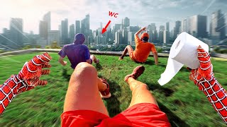 Where Is Toilet ??? Superheroes Funny Action Pov By Flife Tv