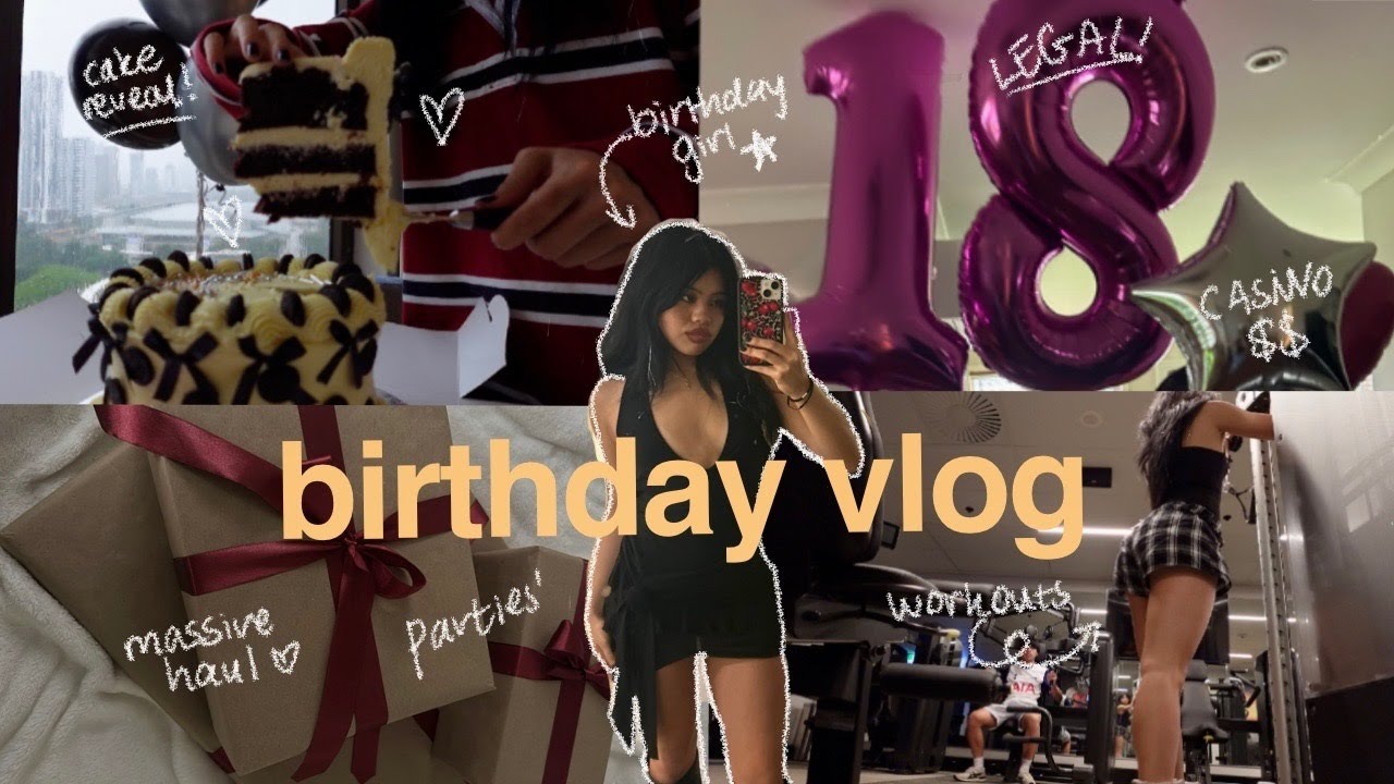 MY ULTIMATE 18th BIRTHDAY VLOG! (expensive hauls, pinterest cake, casino night + more)