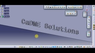 Engraving a text on the model in catia