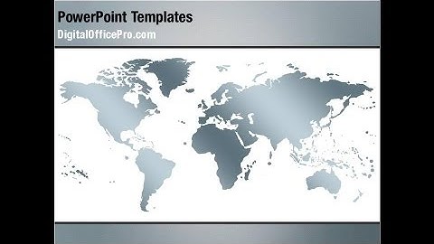 World Map PowerPoint Template Backgrounds - DigitalOfficePro #02881
