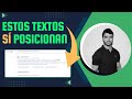 💥 Aprende a escribir Textos con IA que SÍ Posicionan en Google