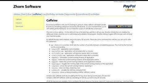 Tech Tutorials - 08 - Keep Your PC Awake With Caffeine