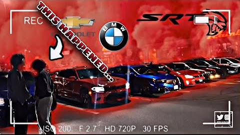 Dodge Challenger Hellcat Vs. BMW i8 Vs. Supercharged Camaro *Connecticut Takeover*