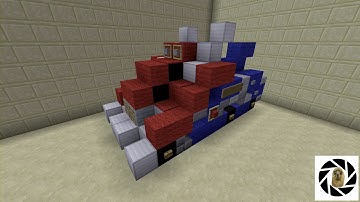 Minecraft - How To Build Transformers War For Cybertron Optimus Prime!
