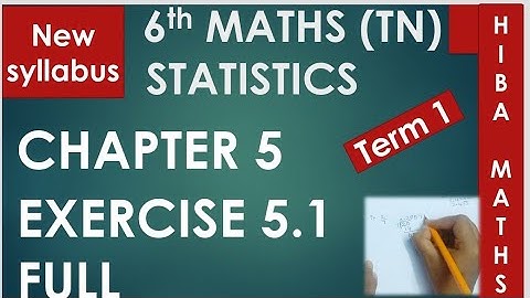 TN Samacheer 6th maths chapter 5 exercise 5.1 full answers New book TN new syllabus