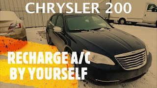 Chrysler 200 - HOW TO RECHARGE A/C by Yourself