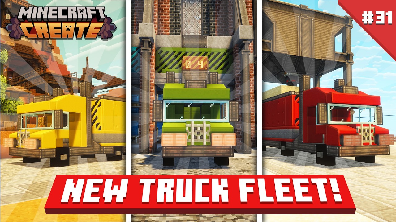 I Built a NEW TRUCK FLEET with Create! [#31] - YouTube
