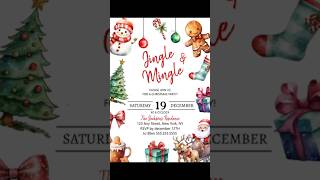 Christmas Invitation #tiktok #shorts #merrychristmas #zazzle