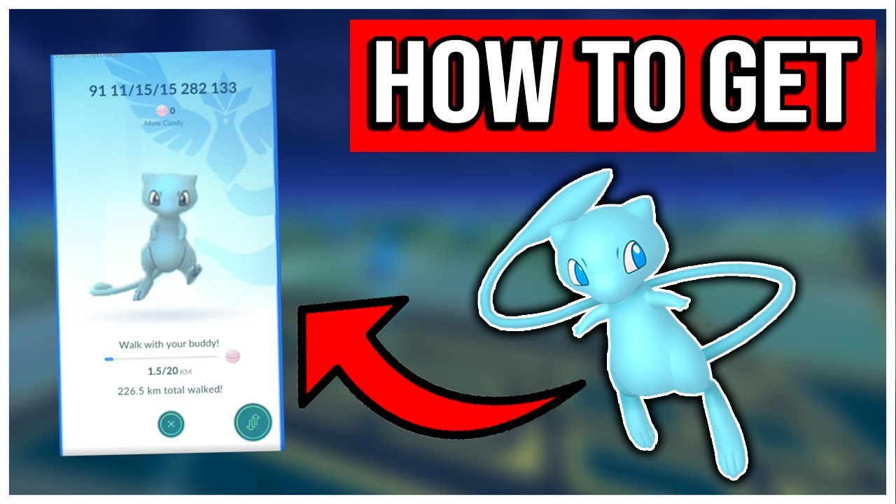 HOW TO GET SHINY MEW : POKEMON GO TOUR KANTO 