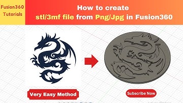 How to convert png/jpg to stl file in fusion360 for begginers | Very Easy step by step method