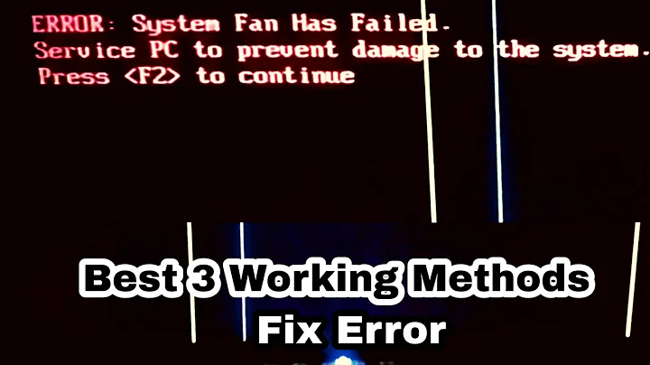 How to Fix Error System Fan has Failed | Service Pc to Prevent to Damage ... | Best Solution 2021