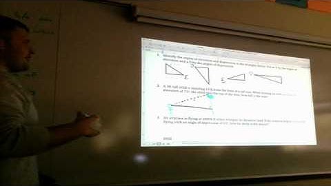 U7L1I2: Trig Word Problems: Angle of Elevation and Angle of Depression