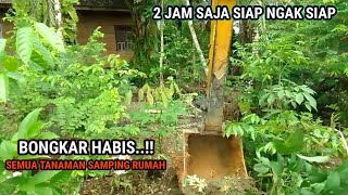 Pemilik rumah di buat susah tidur ketika musim hujan dan angin akhirnya sewa excavator