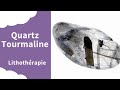 Quartz tourmaline  pierre naturelle  bracelet lithothrapie par aurore mdium  l aurore cleste