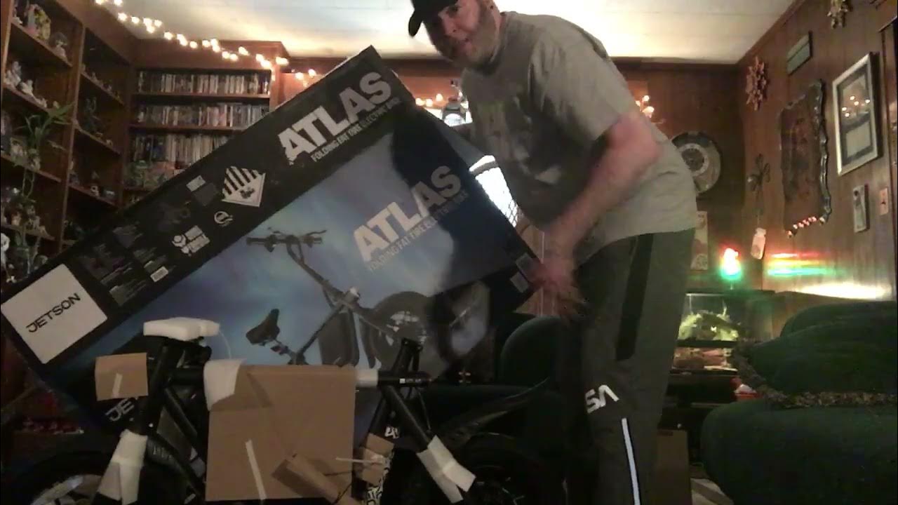 Jetson Atlas Folding Fat Tire 🛴 Electric Bike unboxing & super easy
