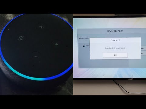 How to connect Alexa to tv using bluetooth | Amazon alexa echo dot connect to smart tv