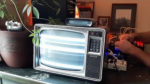 synth thru tv - behringer k-2, korg sq-1, korg volca beats