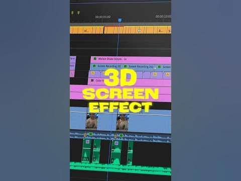 How to create a 3D screen effect super easily using #premierepro # ...