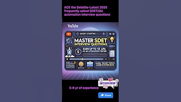 SEP 2025-Deloitte-Interview Questions asked for Automation QA JAVA | SDET/QA Automation.