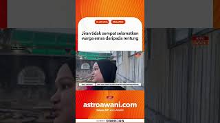 Jiran Tidak Sempat Selamatkan Warga Emas Daripada Rentung