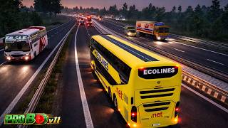 Volvo 9700 Night Driving in ETS2 1.57 PRO BD v11 🌙 | Next Level Simulation (No Commentary)