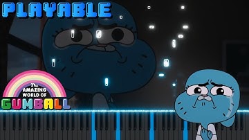 Too Hard To Forgive [PLAYABLE] - The Amazing World of Gumball | Revision by ShazzAHA (Synthesia)