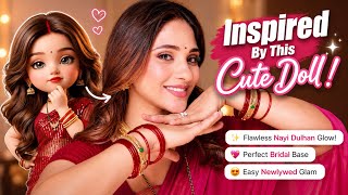 how : become a newly wed doll makeup || makeup in hindi 