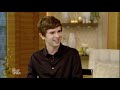 Freddie Highmore Is Trying to Get the Hang of Ice Hockey