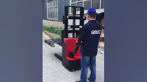 ES-15EB walk electric stacker Operation Video