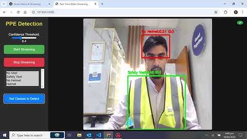 Real-Time PPE Detection System with Django, WebSockets & YOLO 🦺🔍