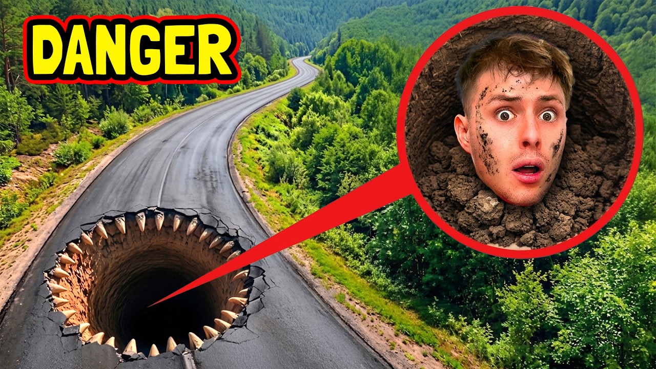 POKUD UVIDÍTE TUTO DÍRU NA SILNICI… UTEČTE !! Reálný Život!