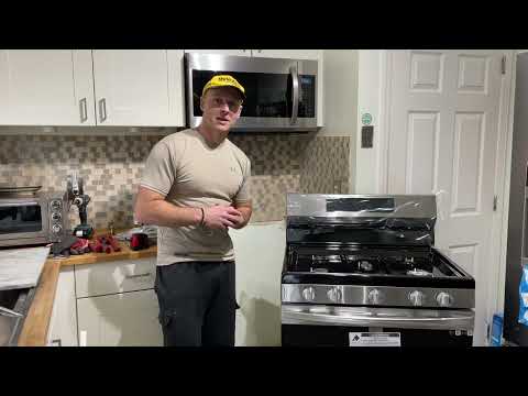 How To Fully Install A Gas Range/Oven Safely + Samsung Range Setup U0026 Review