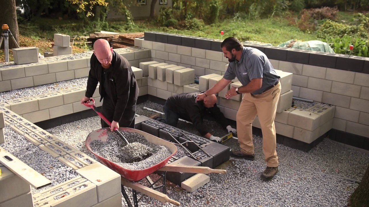 Raffinato Fire Feature Construction On Permeable Base Youtube
