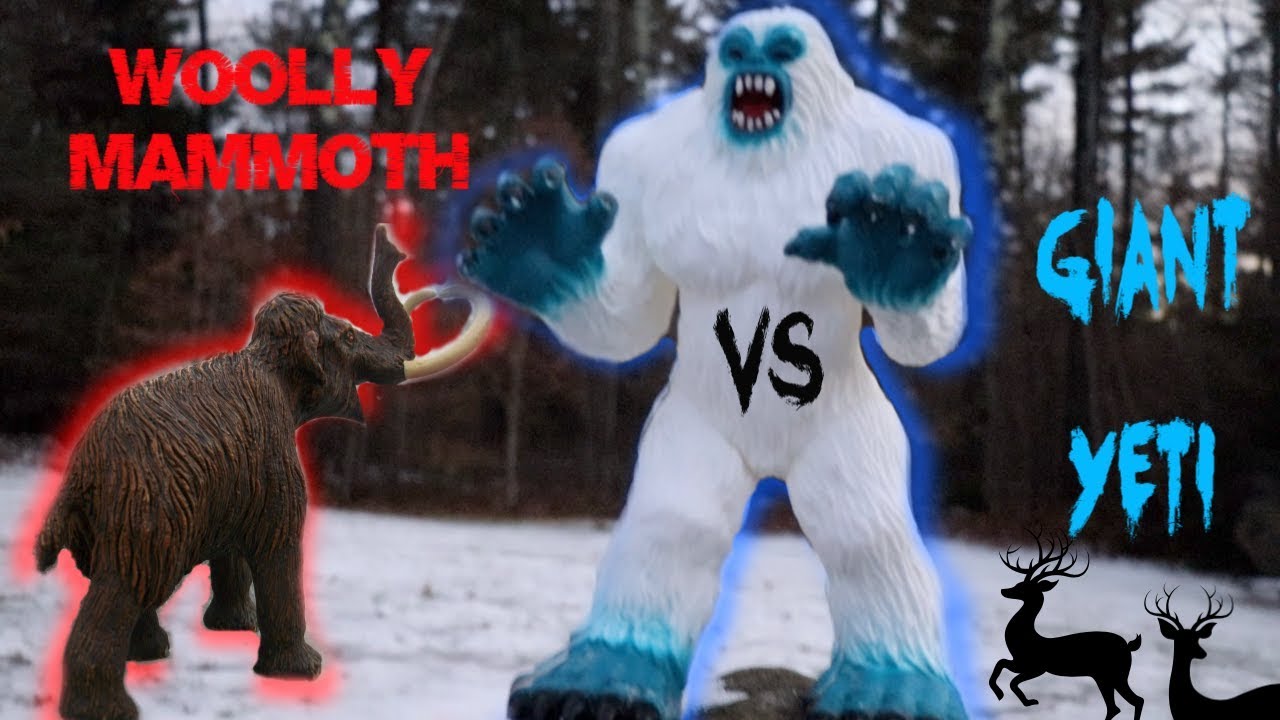 Giant Yeti Toy Yeti Battles Woolly Mammoth Toys For Kids Toy Big