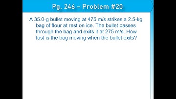 Ch. 9 - Conservation of Momentum - Section 2 - Problem #20