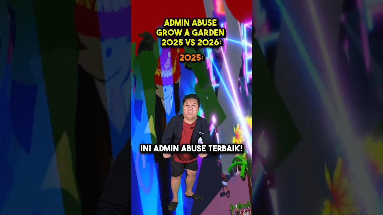 Admin Abuse Grow A Garden 2025 VS 2026 😭