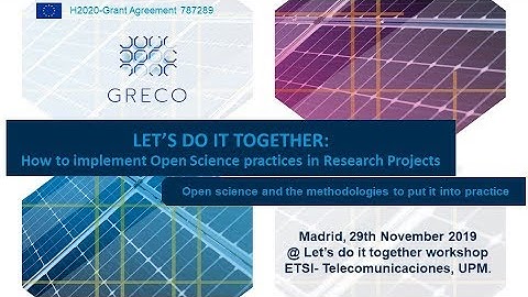 LET’S DO IT TOGETHER!: Open science and the methodologies to put it into practice